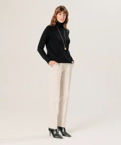 Sale Rodier Pull col roulé en cachemire noir