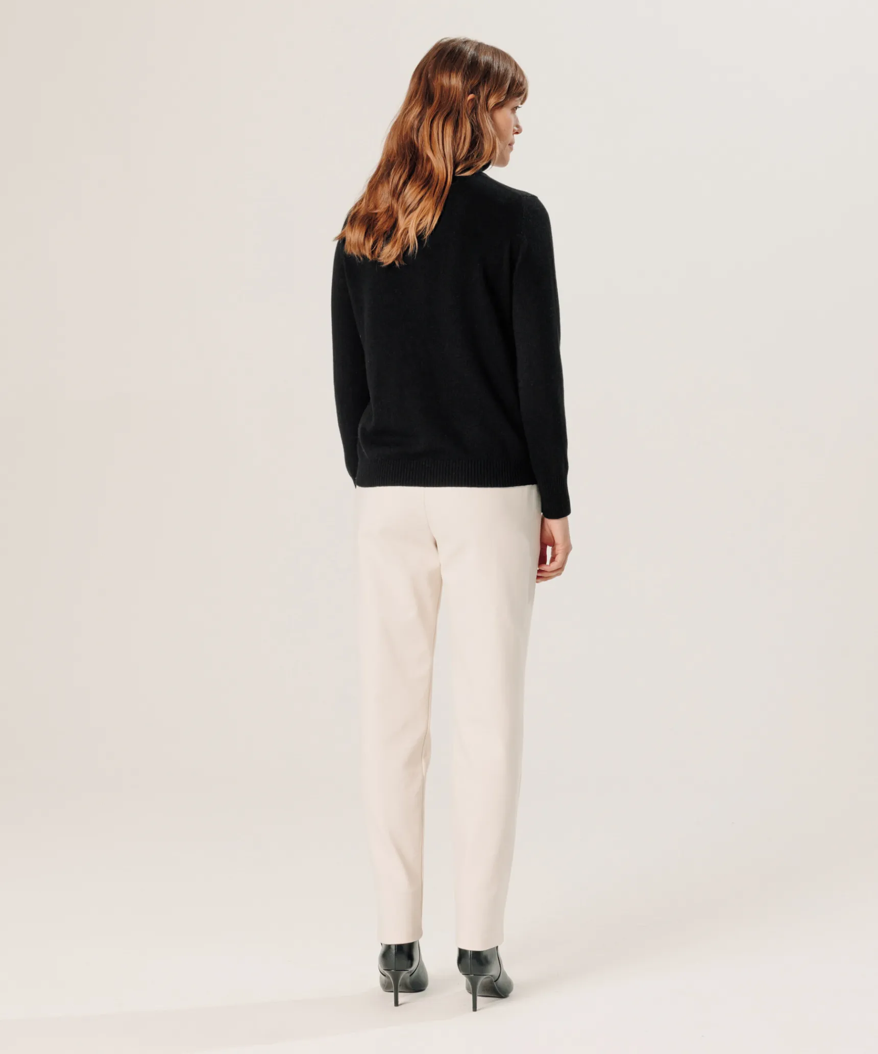 Sale Rodier Pull col roulé en cachemire noir