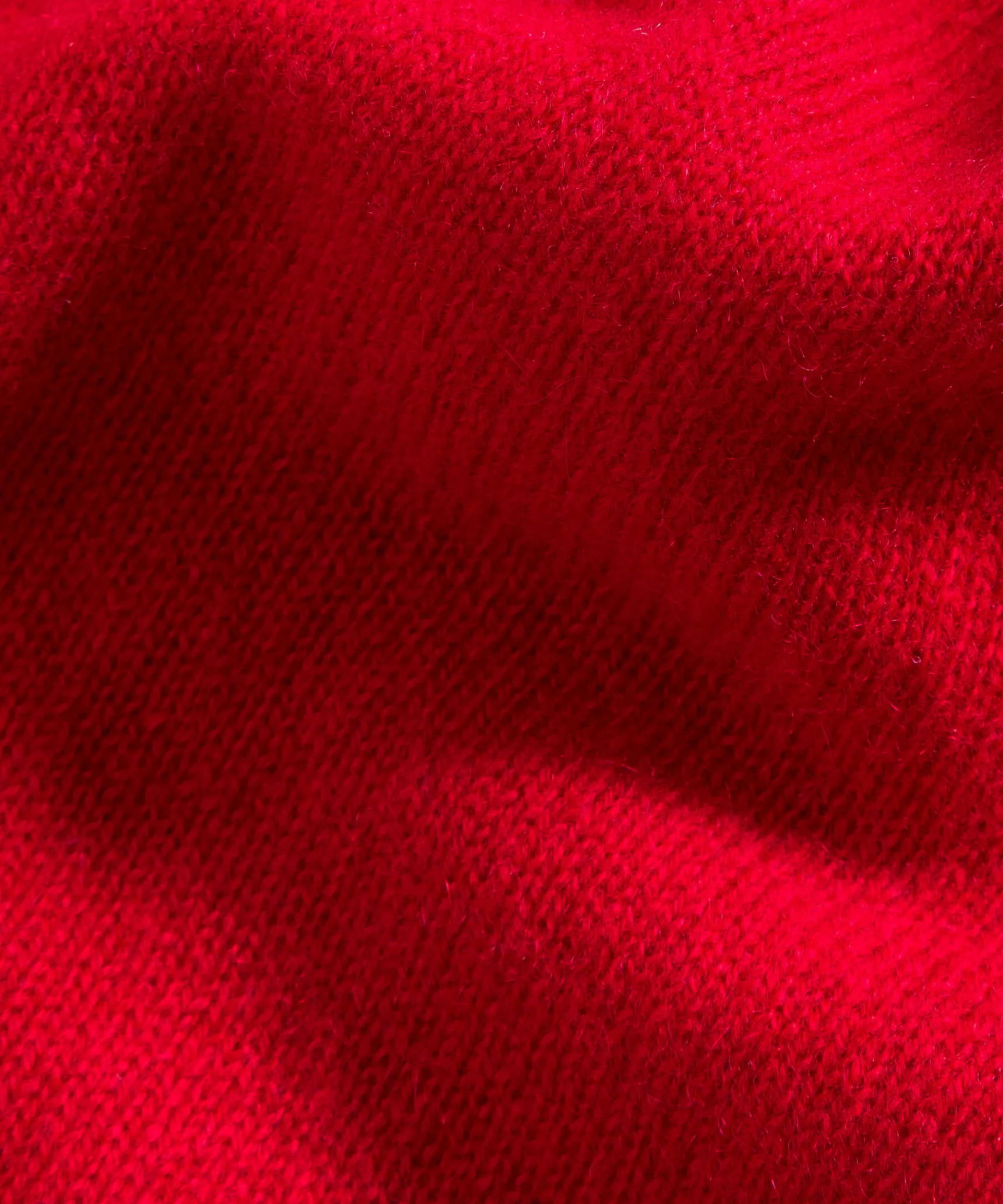 Best Rodier Pull col roulé en cachemire rouge