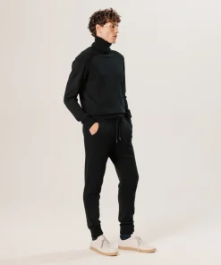 New Rodier Pull col roulé en cachemire noir