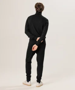 New Rodier Pull col roulé en cachemire noir