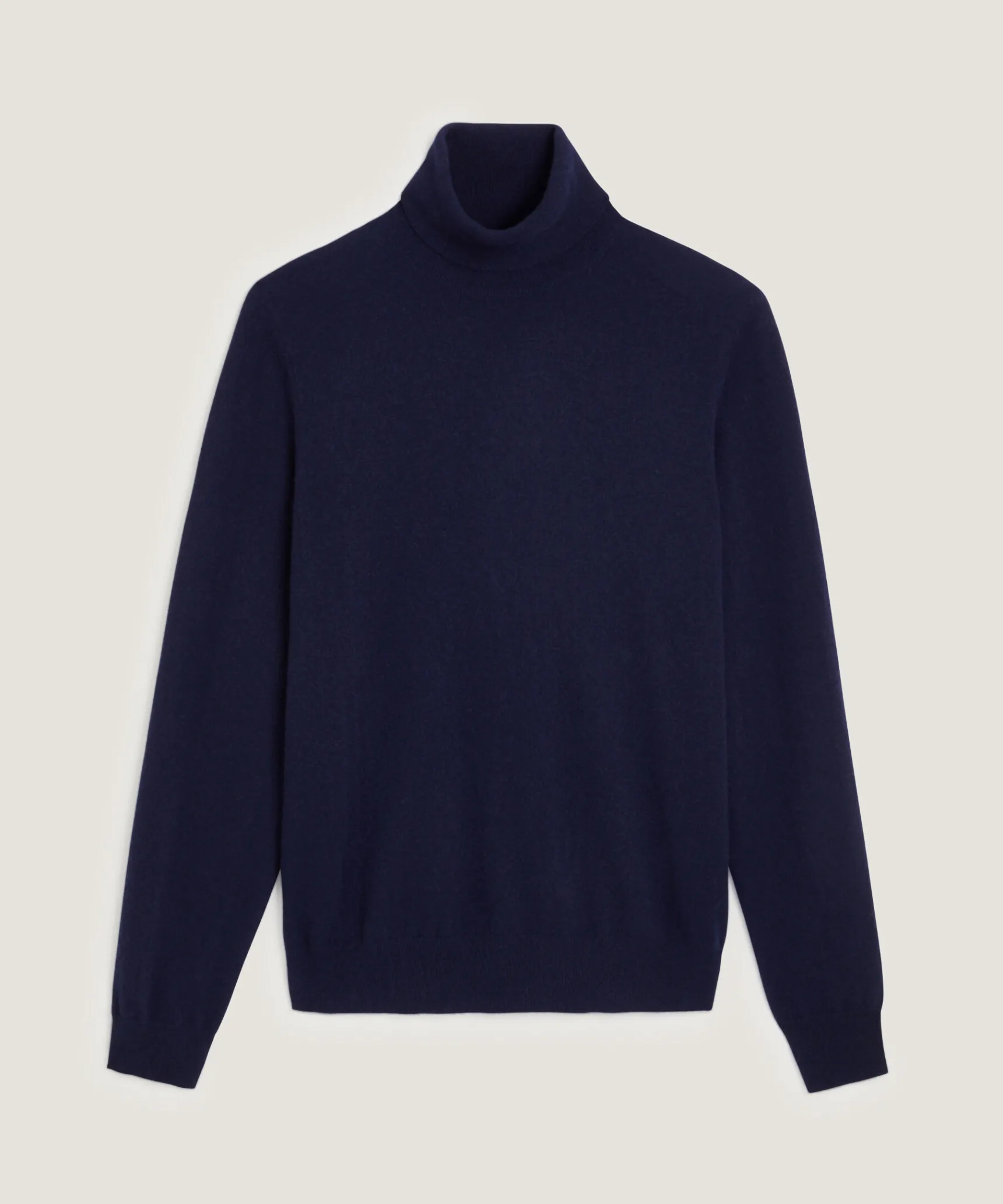 Best Rodier Pull col roulé en cachemire bleu marine