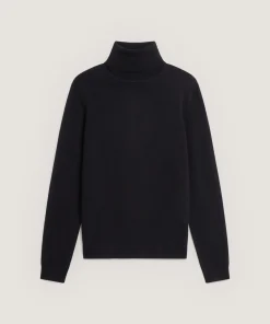 Sale Rodier Pull col roulé en laine mérinos noir