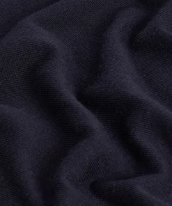Hot Rodier Pull col roulé en laine mérinos bleu nuit