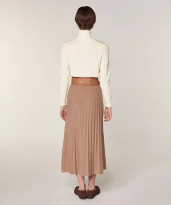 Online Rodier Pull col roulé en laine mérinos blanc écru