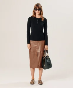 Hot Rodier Pull col tunisien en cachemire noir