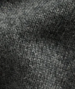 Rodier Pull col tunisien en cachemire gris moyen