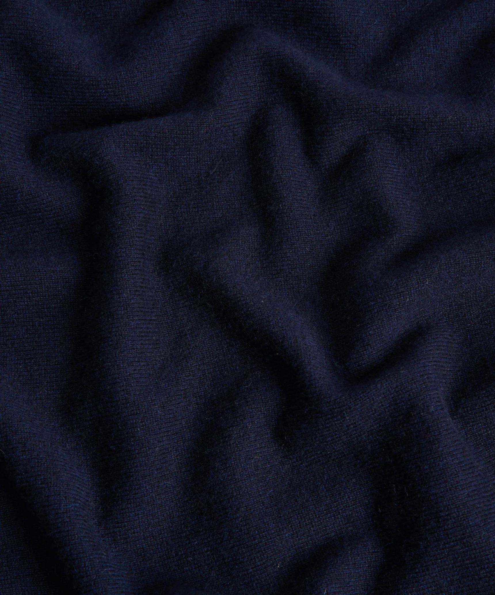 Clearance Rodier Pull col V en cachemire bleu nuit