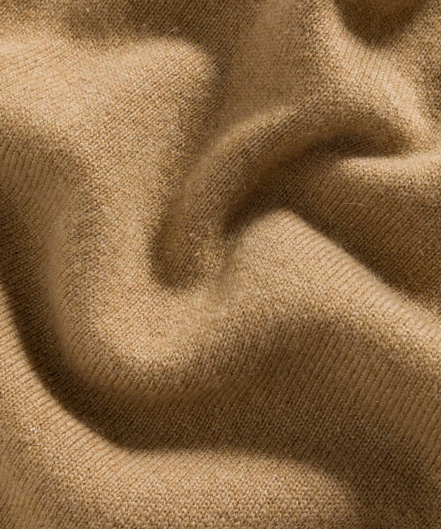 Sale Rodier Pull col V en cachemire marron camel