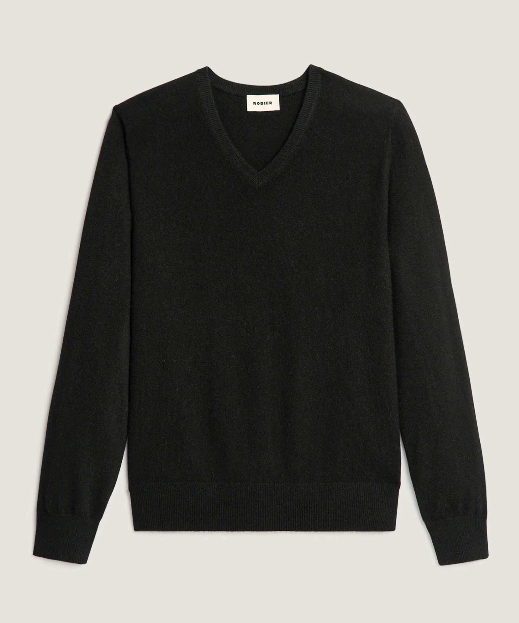 New Rodier Pull col V en cachemire noir