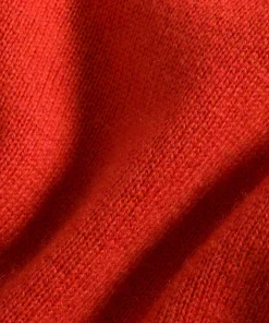 Hot Rodier Pull col V oversize en cachemire orange