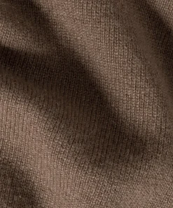 Clearance Rodier Pull col V oversize en cachemire marron havane