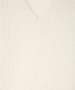 New Rodier Pull col V point fantaisie blanc écru