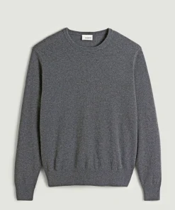 Outlet Rodier Pull homme col rond cachemire gris moyen