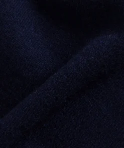 Best Rodier Pull large en cachemire bleu marine