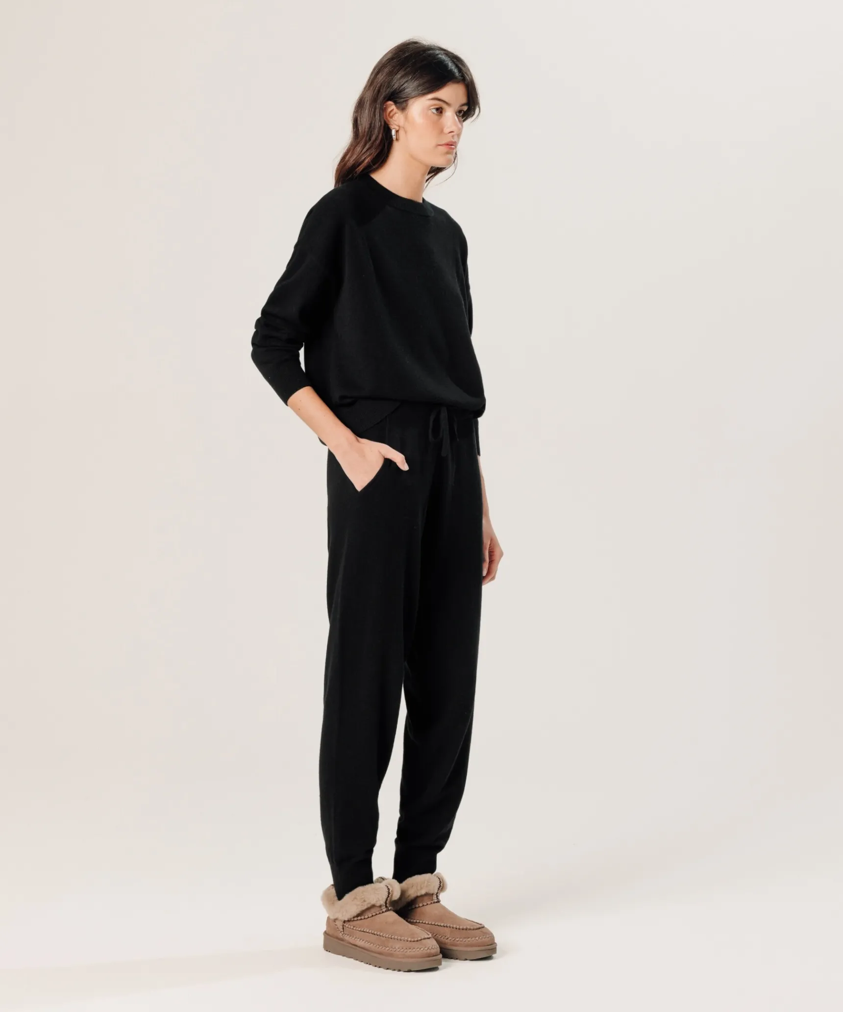 Clearance Rodier Pull large en cachemire noir