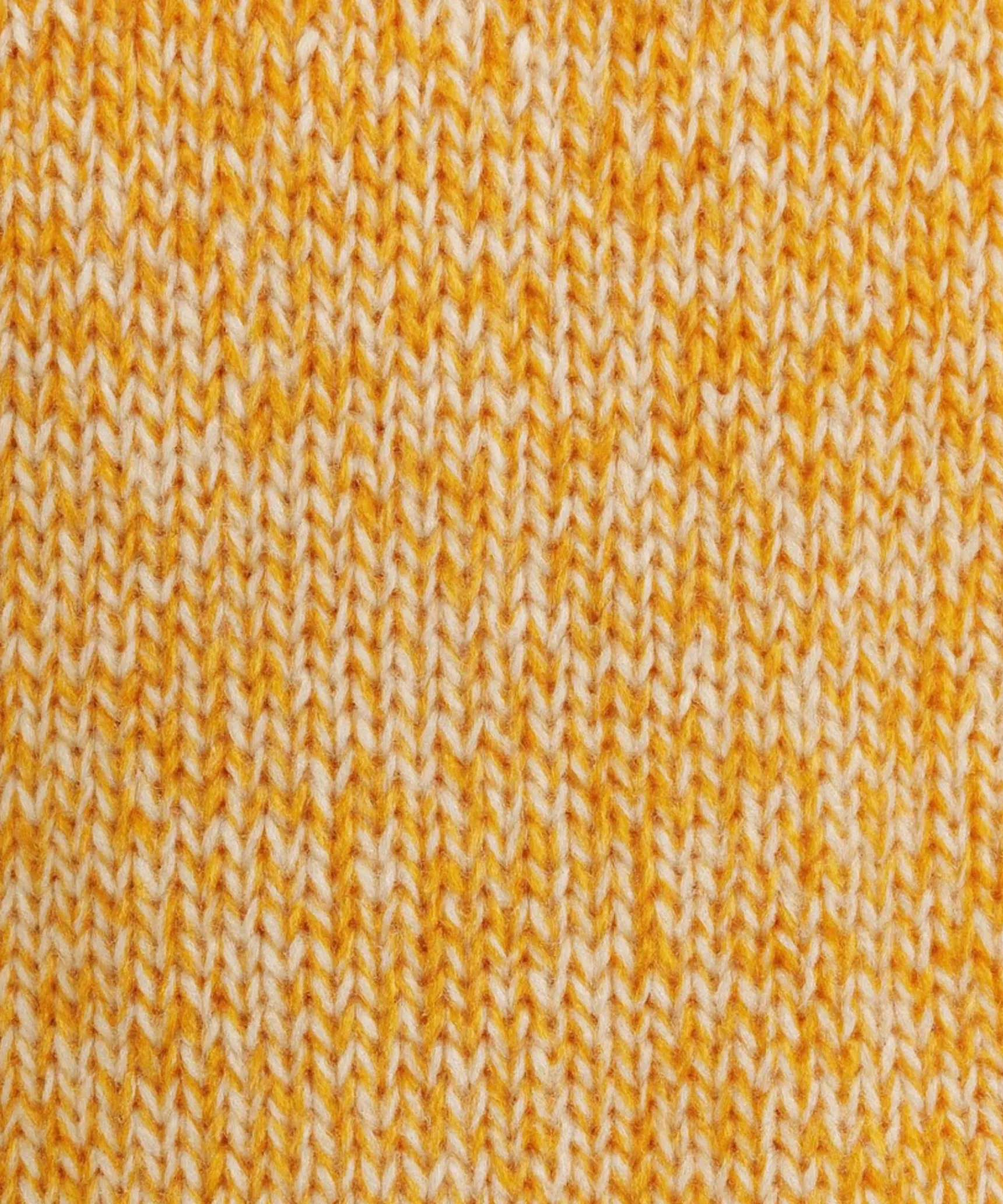Hot Rodier Pull long col montant manches courtes chiné jaune