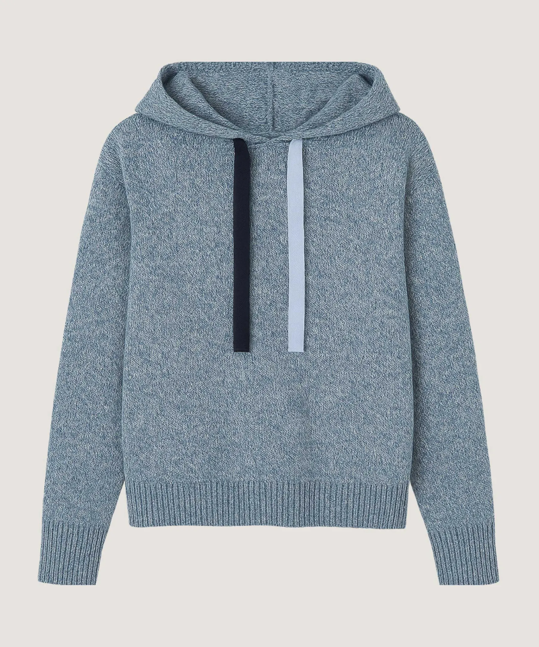 Sale Rodier Pull oversize à capuche chiné bleu