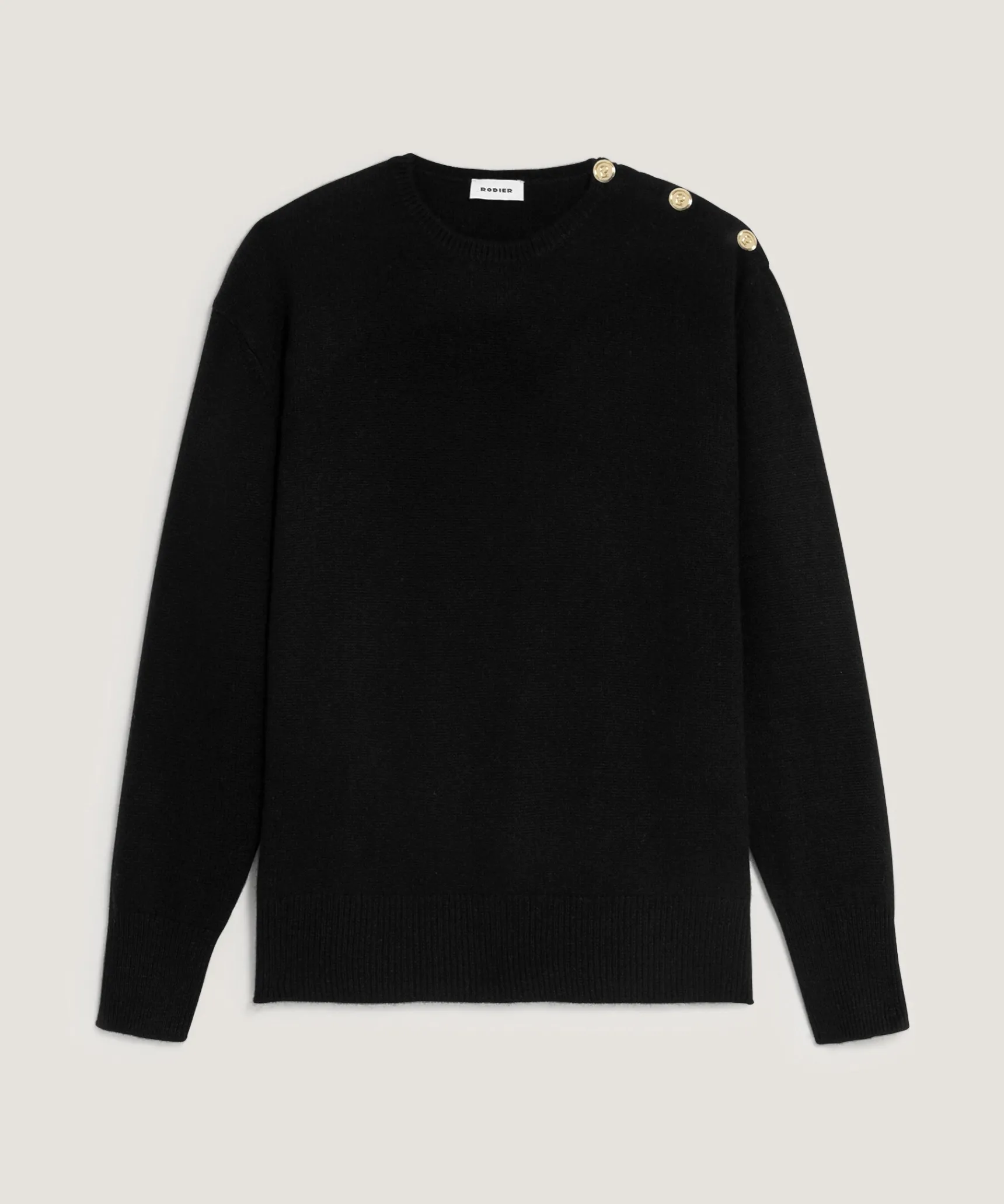 Rodier Pull oversize en cachemire noir