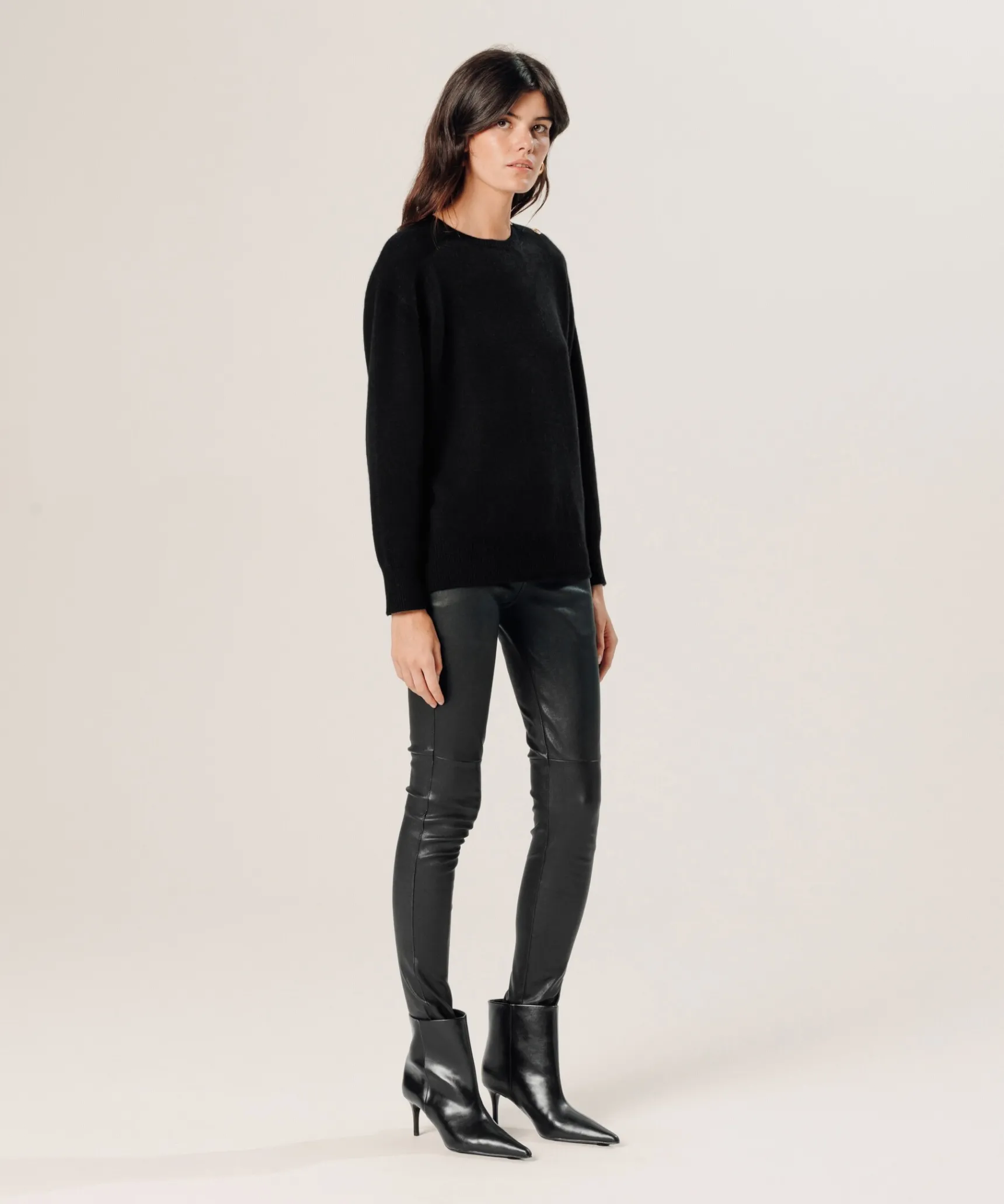 Rodier Pull oversize en cachemire noir
