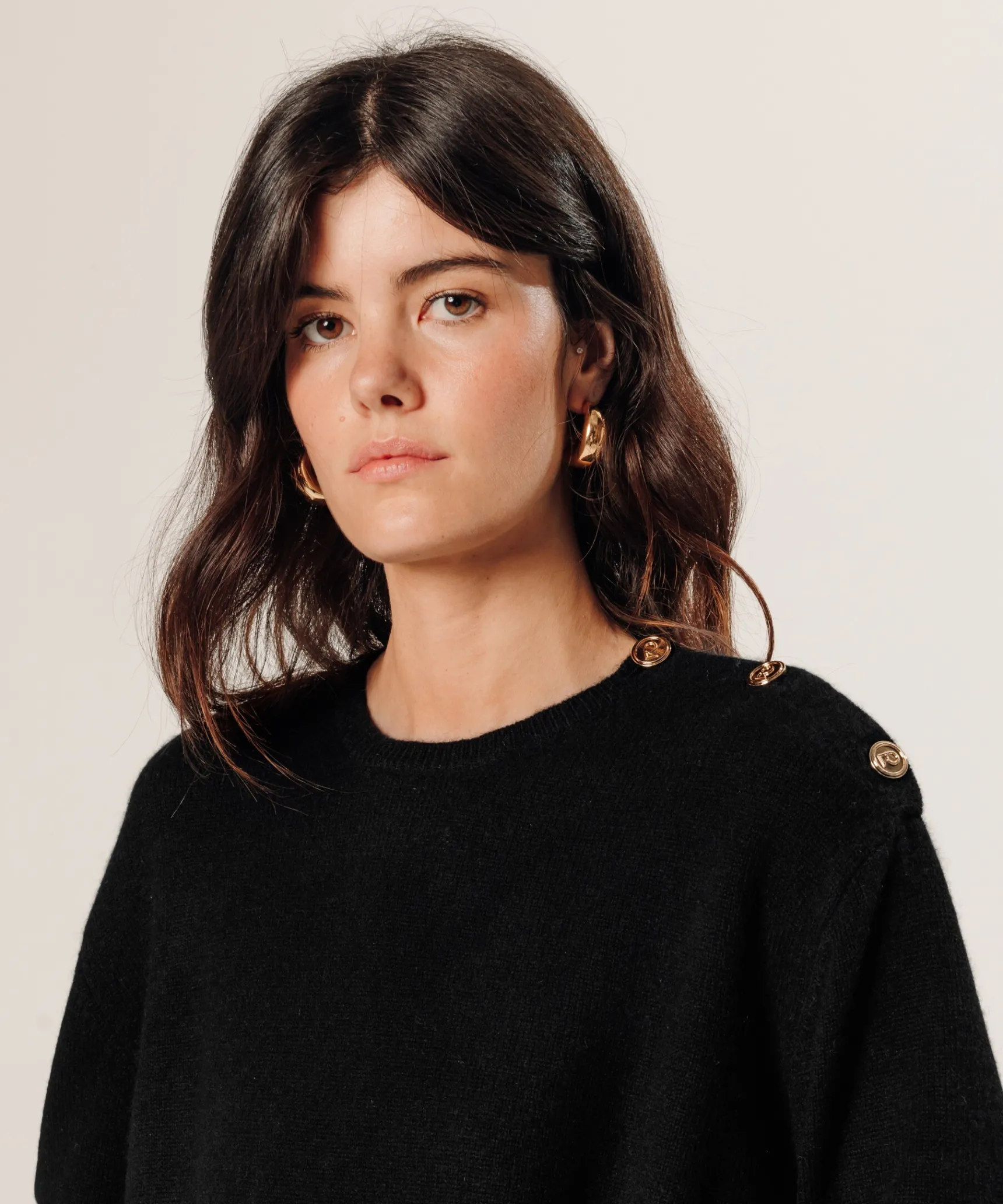 Rodier Pull oversize en cachemire noir