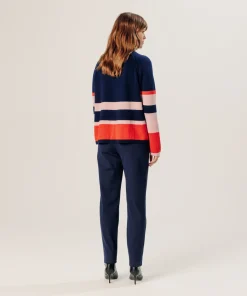 Rodier Pull oversize en cachemire bleu marine