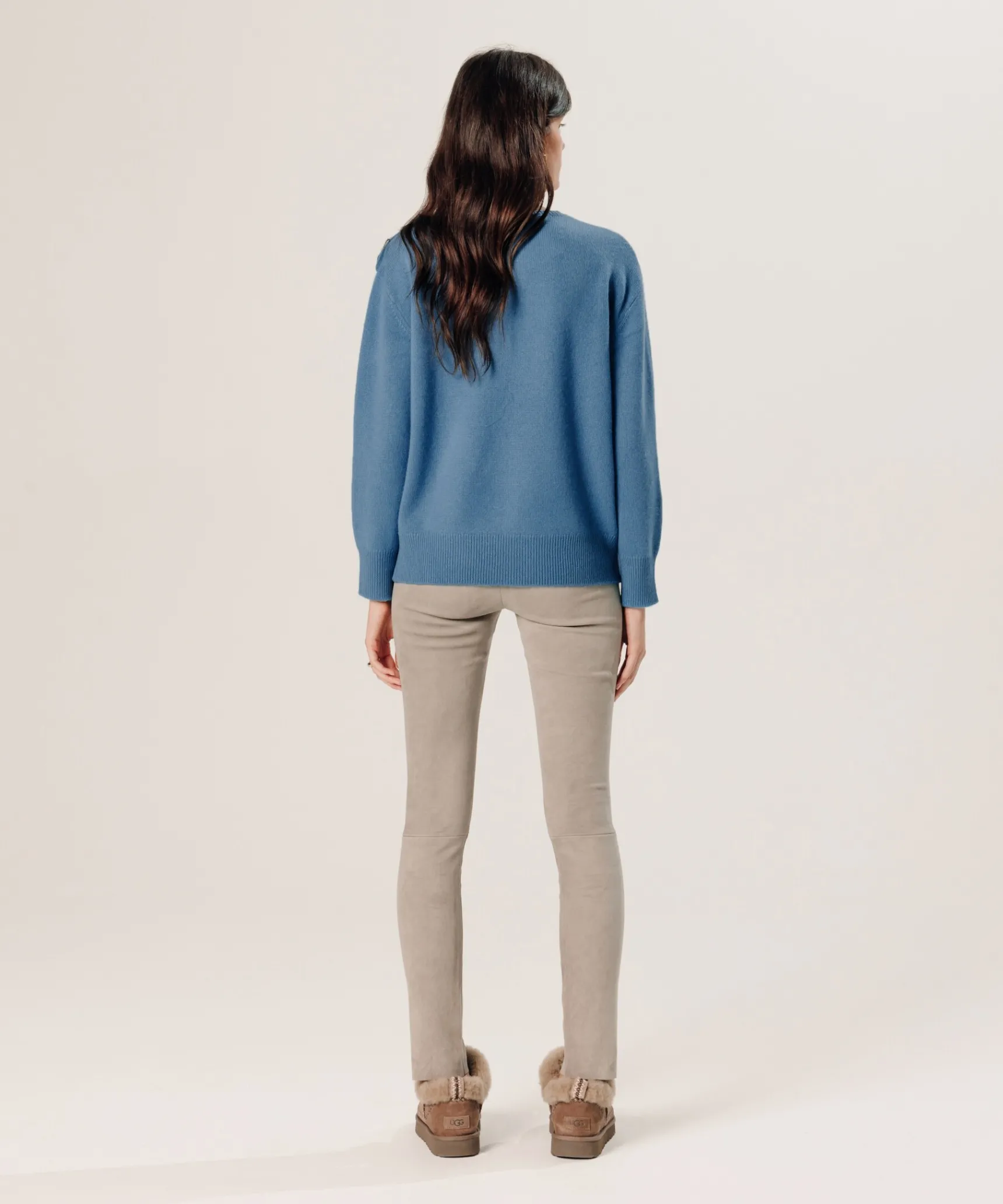 Sale Rodier Pull oversize en cachemire bleu azur