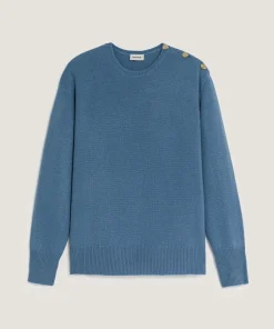 Sale Rodier Pull oversize en cachemire bleu azur