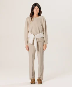 Discount Rodier Pull oversize en cachemire blanc creme