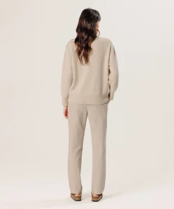 Discount Rodier Pull oversize en cachemire blanc creme
