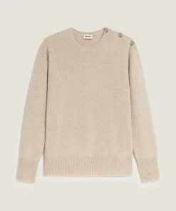 Discount Rodier Pull oversize en cachemire blanc creme