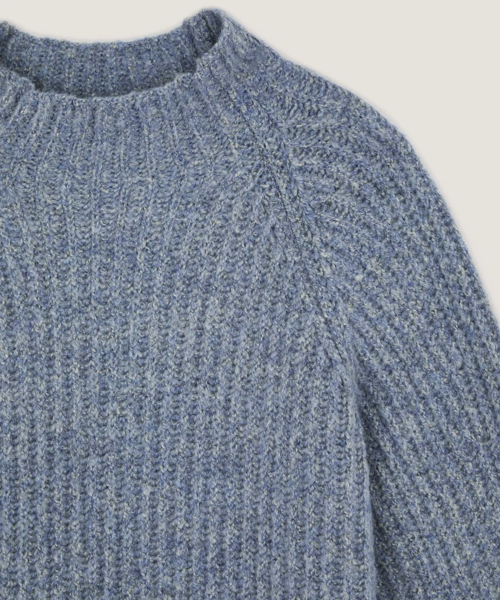 Outlet Rodier Pull oversize en grosse maille chiné bleu