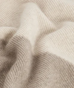Discount Rodier Pull trompe l'œil en cachemire marron taupe