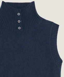 Sale Rodier Robe droite en laine bleu denim