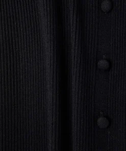 New Rodier Robe longue en maille noir