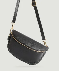 New Rodier Sac banane Lily en cuir noir