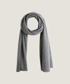 Hot Rodier Étole en cachemire gris moyen