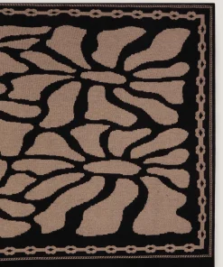 New Rodier Étole en maille jacquard marron moka