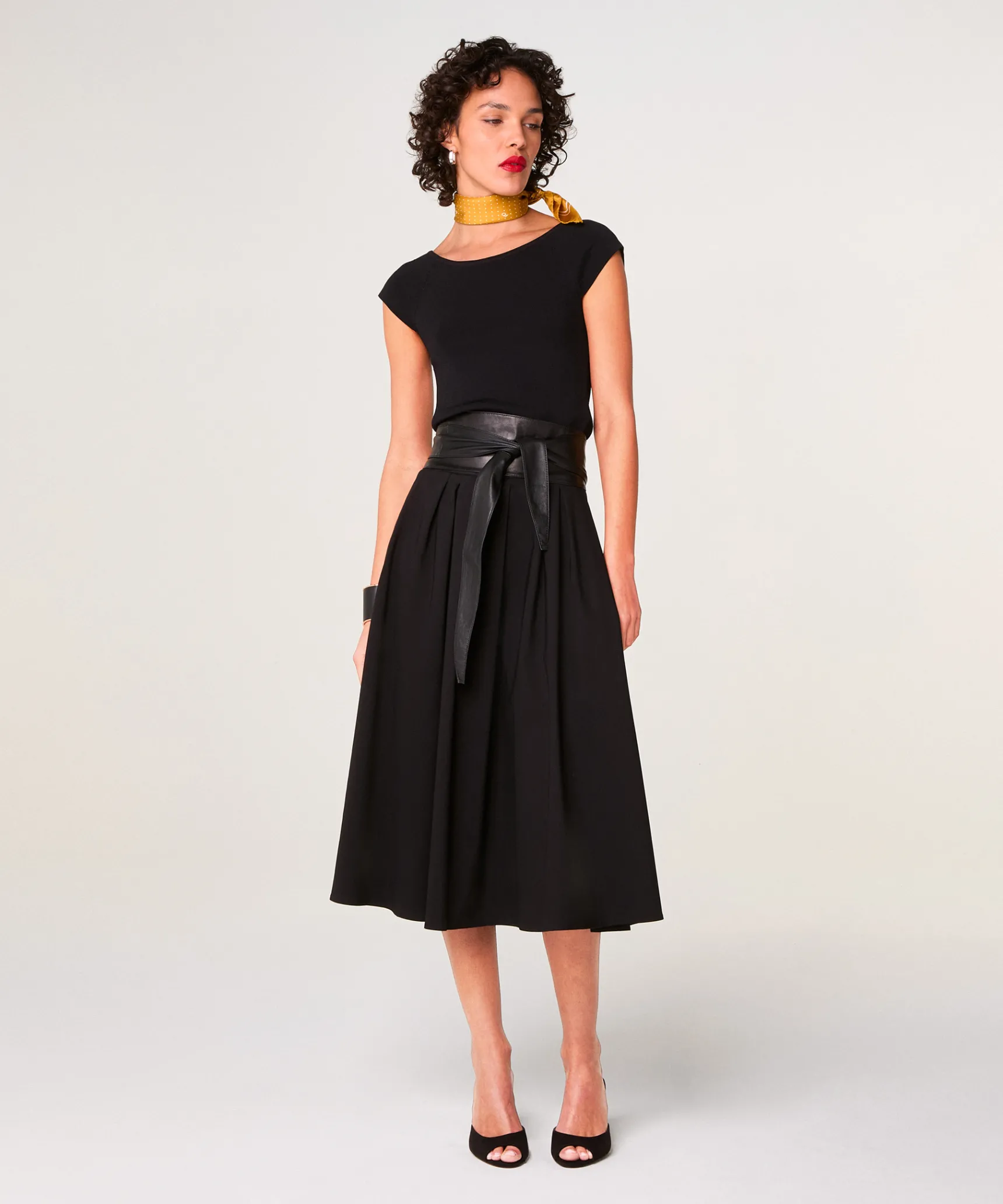 Sale Rodier Top encolure bateau noir