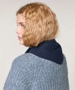 Online Rodier Tour de cou en laine bleu denim