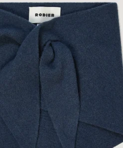 Online Rodier Tour de cou en laine bleu denim