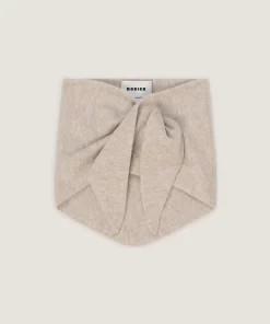Hot Rodier Tour de cou en laine beige chiné