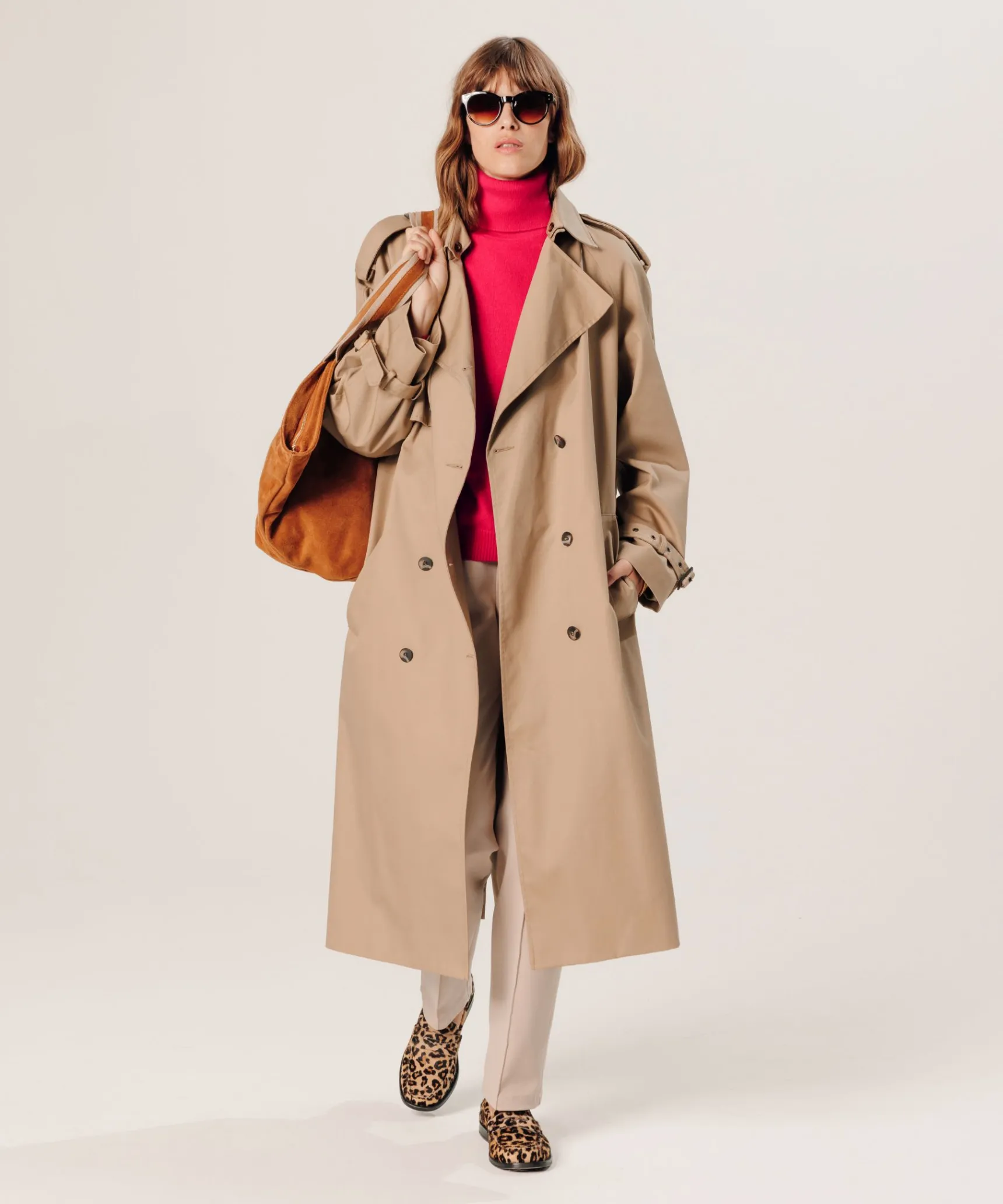 New Rodier Trench-coat oversize beige