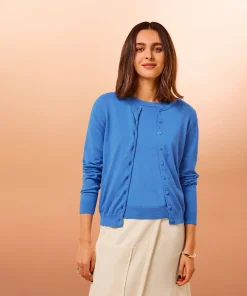 Rodier Twin-set coton bleu horizon