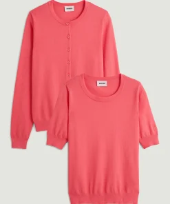Sale Rodier Twin-set coton orange corail