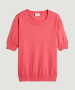 Sale Rodier Twin-set coton orange corail