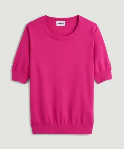 Best Rodier Twin-set coton rose magenta