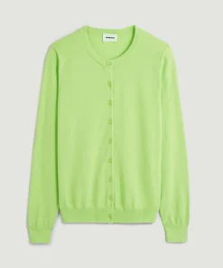 New Rodier Twin-set coton vert tilleul