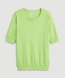 New Rodier Twin-set coton vert tilleul