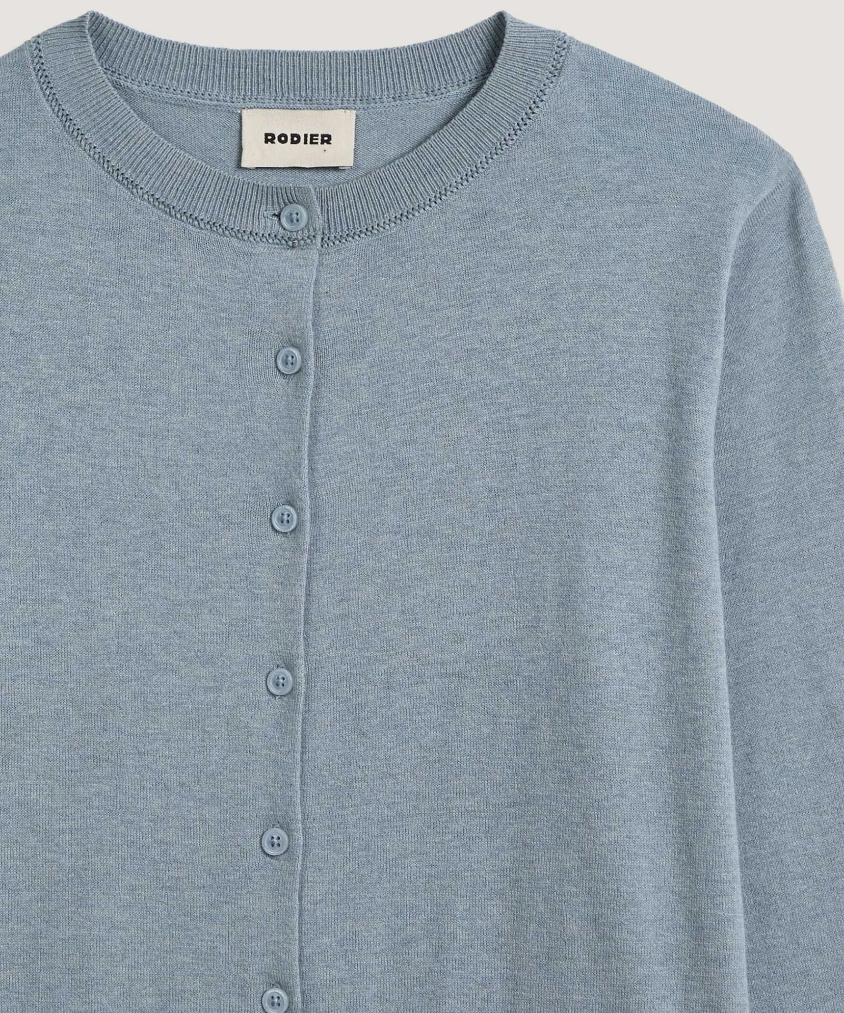 Clearance Rodier Twin-set en coton bleu gris